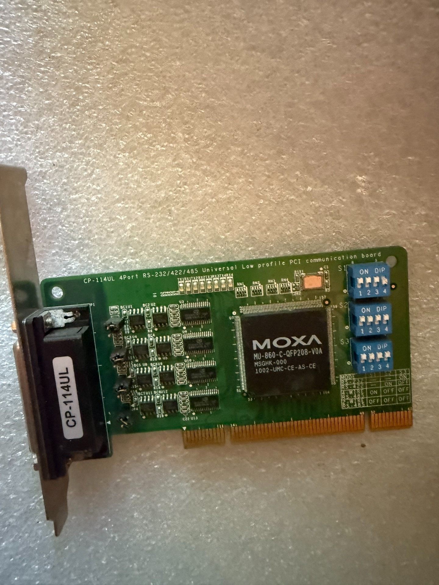 MOXA摩莎CP-114UL 4路RS-232/422/48