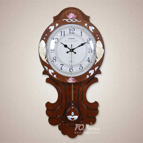 大钟表客厅木质时钟摆钟别墅批发 创意时尚欧式挂钟静音挂表