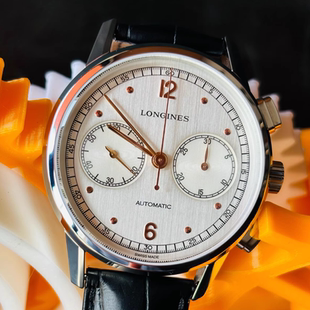 41表经9.8新 浪琴复刻系列钢皮自动机械表计时男表L2.814.4.76.0