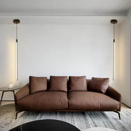 直销新款极简线条床头吊灯北欧卧室书房客厅背景墙氛围灯长条形餐