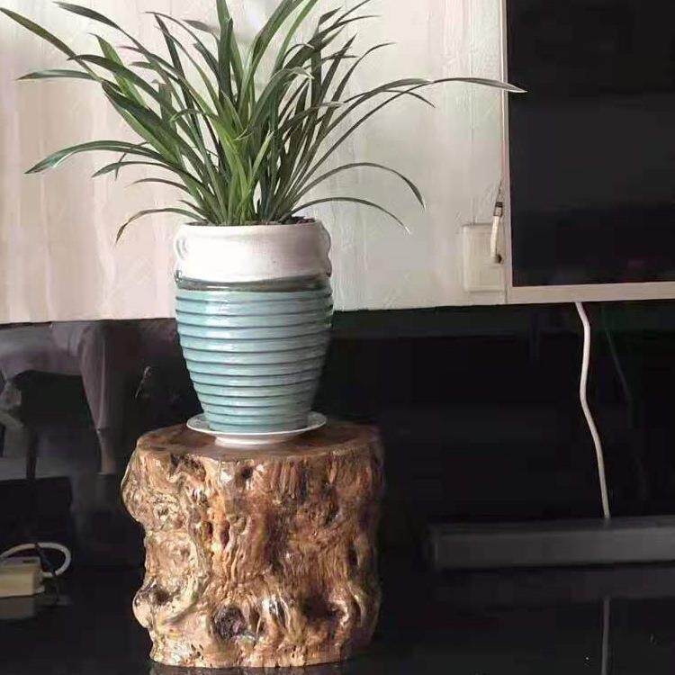 枣木墩子原木树桩实木树墩根雕茶几凳子茶凳圆凳花架艺术奇石底座