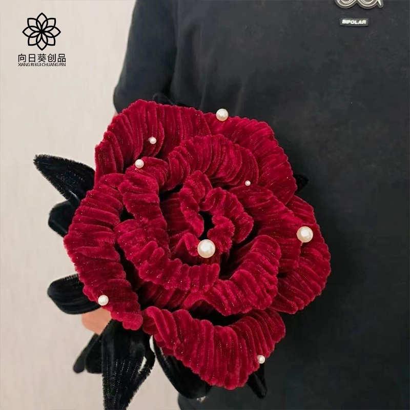 扭扭棒巨型玫瑰花束手工diy材料全套情人节仿真花朵毕业季向日葵