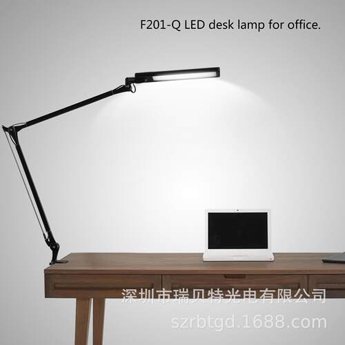 厂家销售高亮调光调色定时五轴多向双臂工作 LED台灯O E M便携