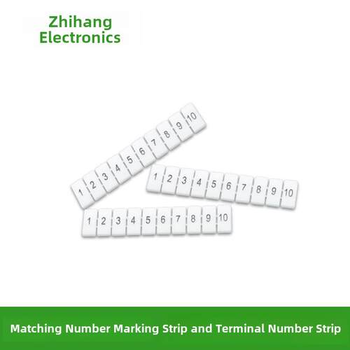 UK2.5/ST2.5快速标识数字条ZB4/5/6/8/10/12配套用端子号码标记条