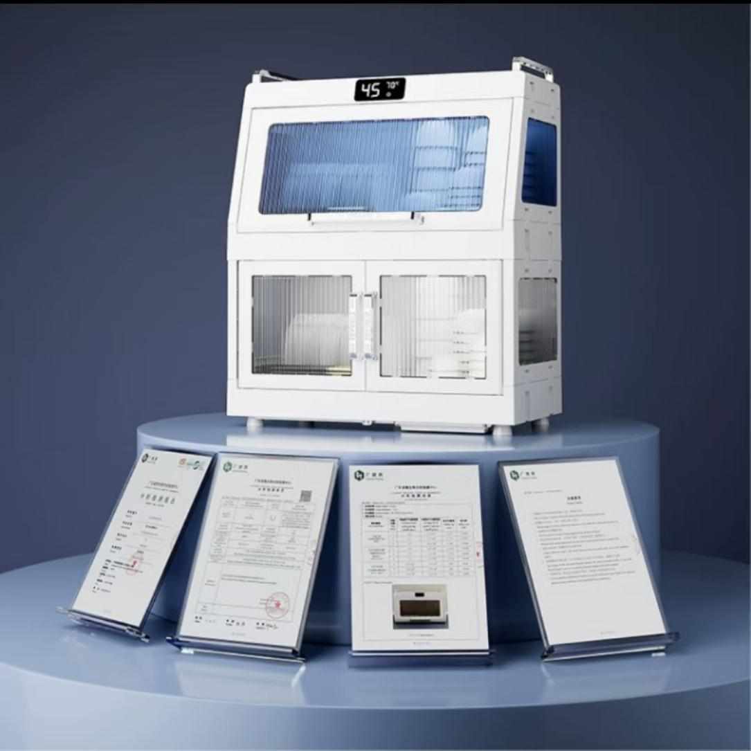 家用碗柜双层橱柜厨房收纳杯子奶瓶碗碟沥水磁吸收纳烘干置物碗架