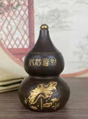 仿古铜避水兽瓶子摆件卫生间在西北角水淹天门厕所对厨镇水兽摆件