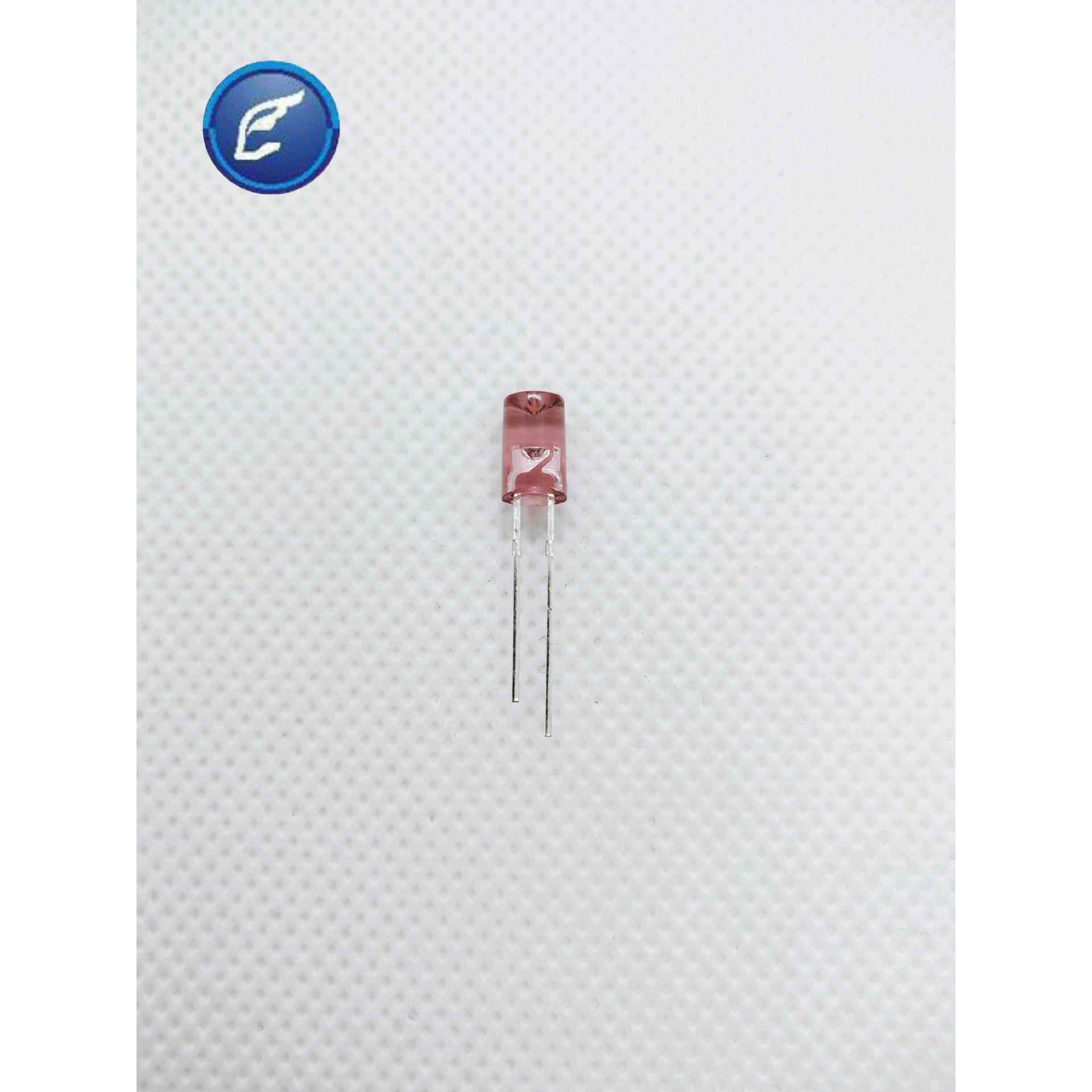 5mm内凹无边透明单闪紫发紫短脚led灯珠紫色发光二极管指示灯
