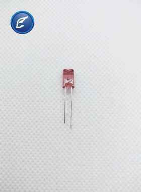 5mm内凹无边透明单闪紫发紫短脚led灯珠紫色发光二极管指示灯