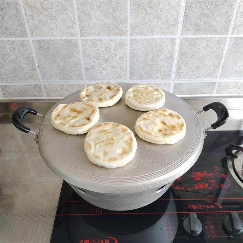 批锅圈家用做烧饼锅烧饼炉老式纯铝锅圈老式烤炉单个鏊子单个锅圈