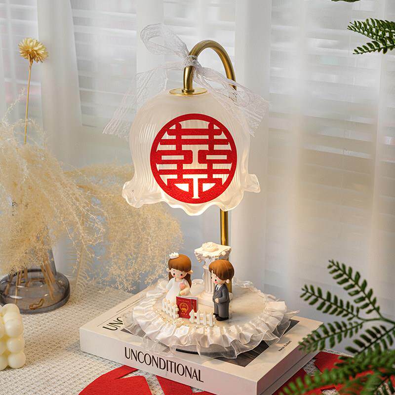 结婚礼物送新人闺蜜高档订婚礼品新娘新婚陪嫁实用卧室床头长明灯