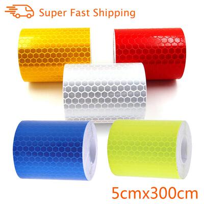 5cmx3m Car Reflective Tape Auto Safety Warning Sticker