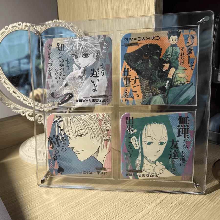 方形圆形亚克力杯垫展示架相框谷子谷美收纳展示咕卡多尺寸图片