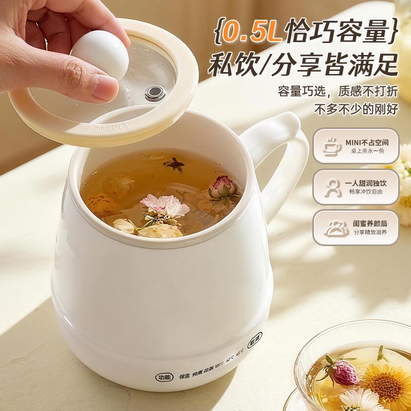 便携式炖煮一体多功能电炖杯节日家用小型办公室全自动控温恒温杯