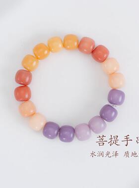 五台山精美国风彩色菩提优雅手链