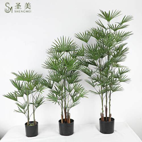 北欧仿真金山棕榈树扇葵蒲葵树室内客绿植造景装饰落地摆件假树