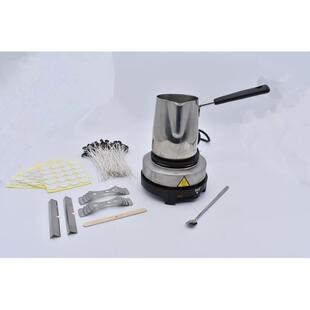 DIY蜡烛制作套件带电熔器 美规加热炉 熔蜡机锅 蜡烛芯居中定芯器