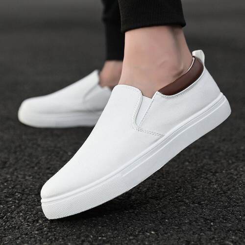 Summer canvas shoes men slip-on shoes man 帆布鞋男套脚休闲鞋