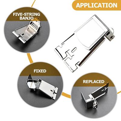 Banjo Strings Tailpiece Triangle Bridge Premium Musical