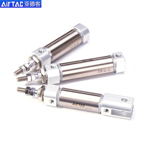 亚德客笔型迷你气缸PB12/PSB12X5X10X15X20X25X30X35/40X45X50SU