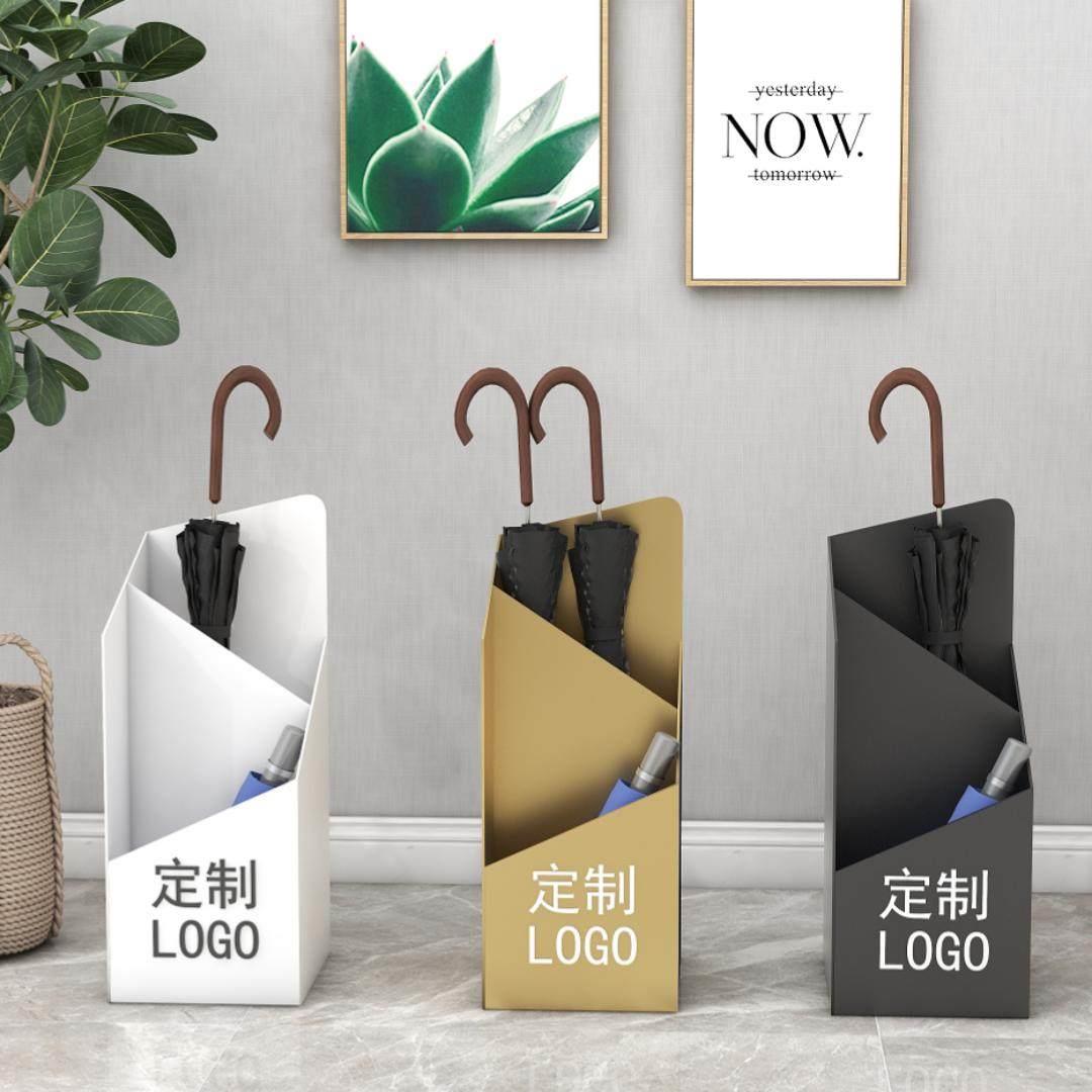 雨伞架家用门口经济型雨具收纳桶创意落地多功能挂伞金属框架简约
