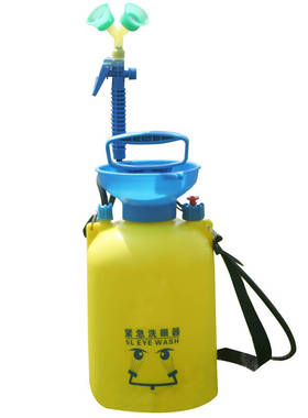 谋福 8754 验厂洗眼器 双口双喷头洗眼器 紧急冲淋洗眼器 便携式