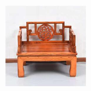 禅椅中式打坐椅瑜伽盘腿禅修办公室会客沙发椅实木龙椅宝座太师椅