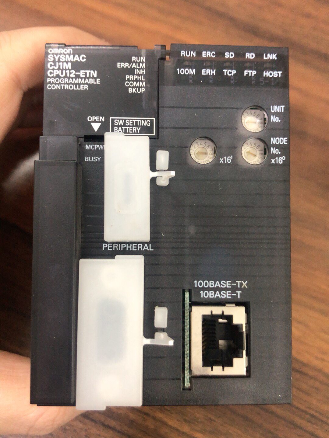 欧姆龙模块CJ1M-CPU12-ETN，功能测试OK，质保一