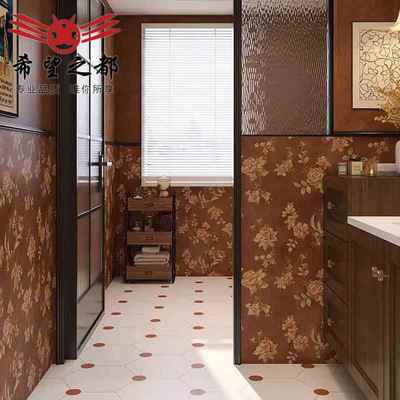 美拉德厂标瓷砖300x200mm法复古深红色厨房地砖卫生式间墙客砖厅1