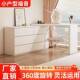 梳妆台斗柜一体家用卧室现代简约小户型可伸缩奶油风化妆桌收纳柜