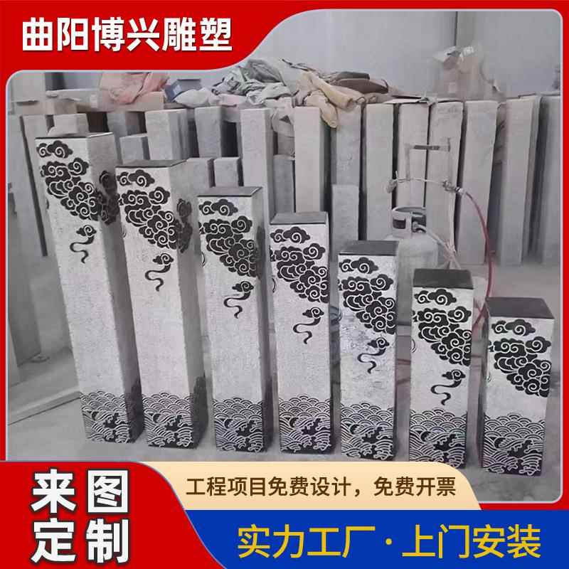 仿古青石石YOY雕拴马桩院式庭别墅景观摆件中做旧汉玉十二生肖石