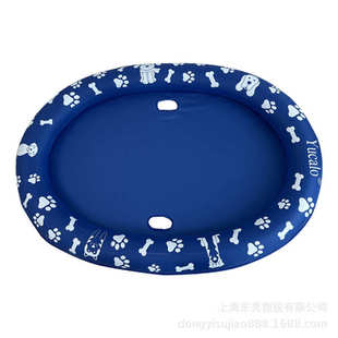 现货防抓宠物洗澡盆牛津布狗池漂浮充气泳池狗狗洗澡折叠盆