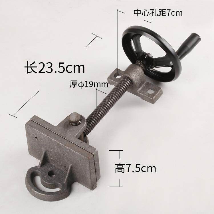 400钢材切割机配件大全加重款特重款夹具总成锁紧丝杆螺母215夹板