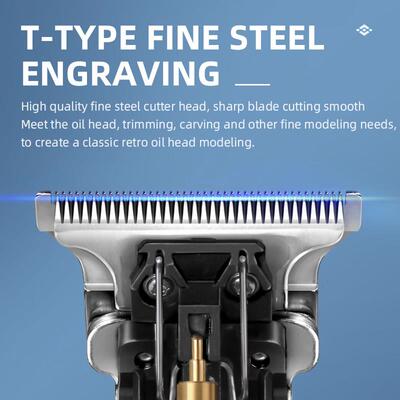 Kemei 10W Hair Clippers Men Beard Trimmer Zero Gapped T-Blad
