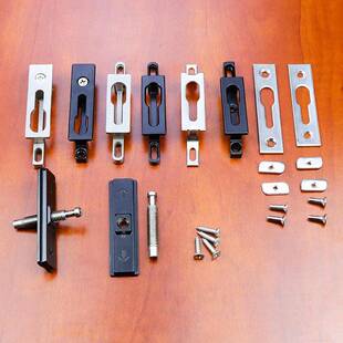 断桥铝合金门窗配件厨房阳台推拉门锁扣锁座窗锁移门锁点凸扣锁钩