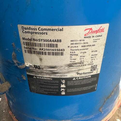 丹佛斯制冷压缩机SM185S3CC SZ120S3VC SY300A3ABB SY240A3ABA