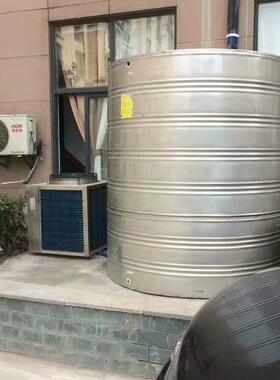 水箱家用储水箱水塔太阳能保温304不锈钢圆形立式保温箱液位显示