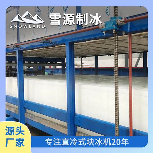 雪源Snowland40吨大型制冰机全自动直冷式块冰机水产加工制冰设
