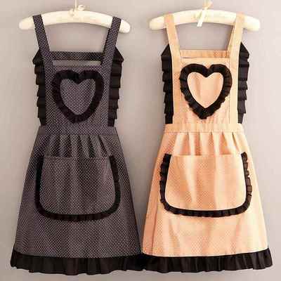 质量好的防水围裙工厂上班专用洋气帆布女夏季薄款家用厨房时尚网