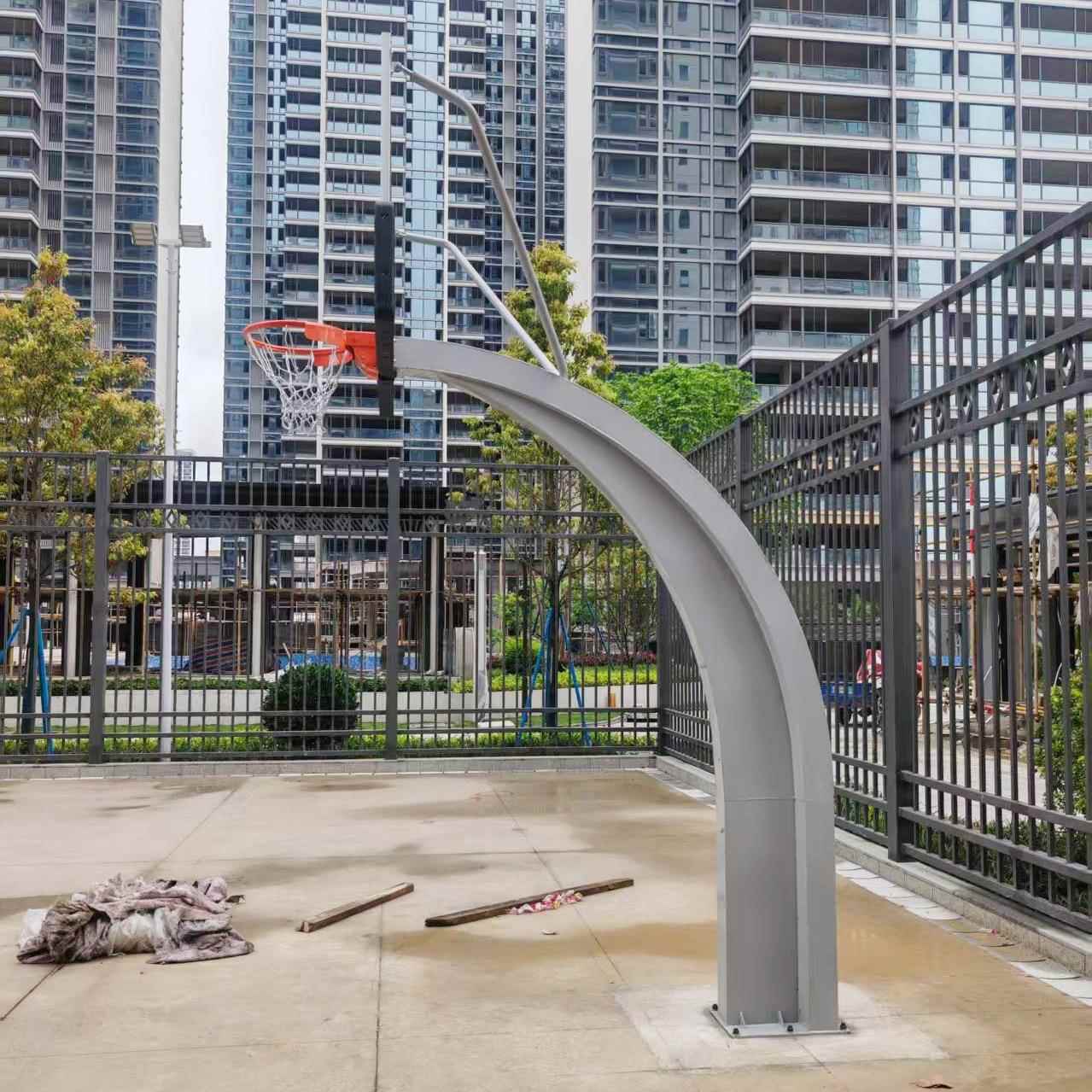 标准篮球架户外地埋式学校比赛专业家用预埋室外篮球框篮球架