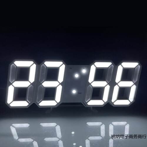 电脑桌氛围灯数字柜子电竞发光房间装饰品立体时钟小夜灯卧室摆件