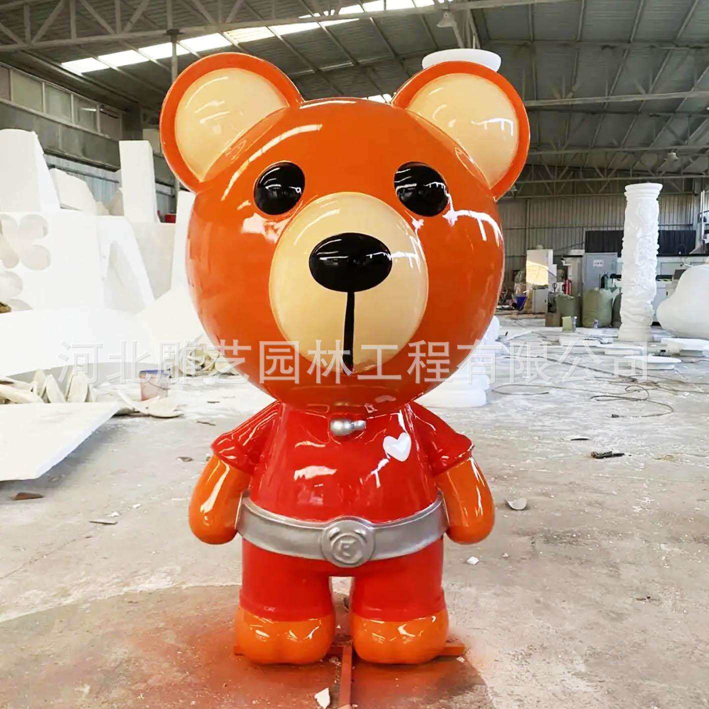 商场美陈摆件装饰公仔维尼熊仔胖熊可爱公仔摆件泡沫公仔雕塑