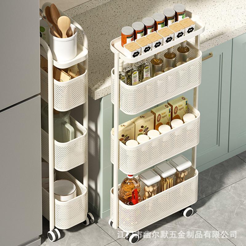收纳缝隙可移动置物车冰箱浴室超窄厨房窄缝收纳储物柜夹缝置物架