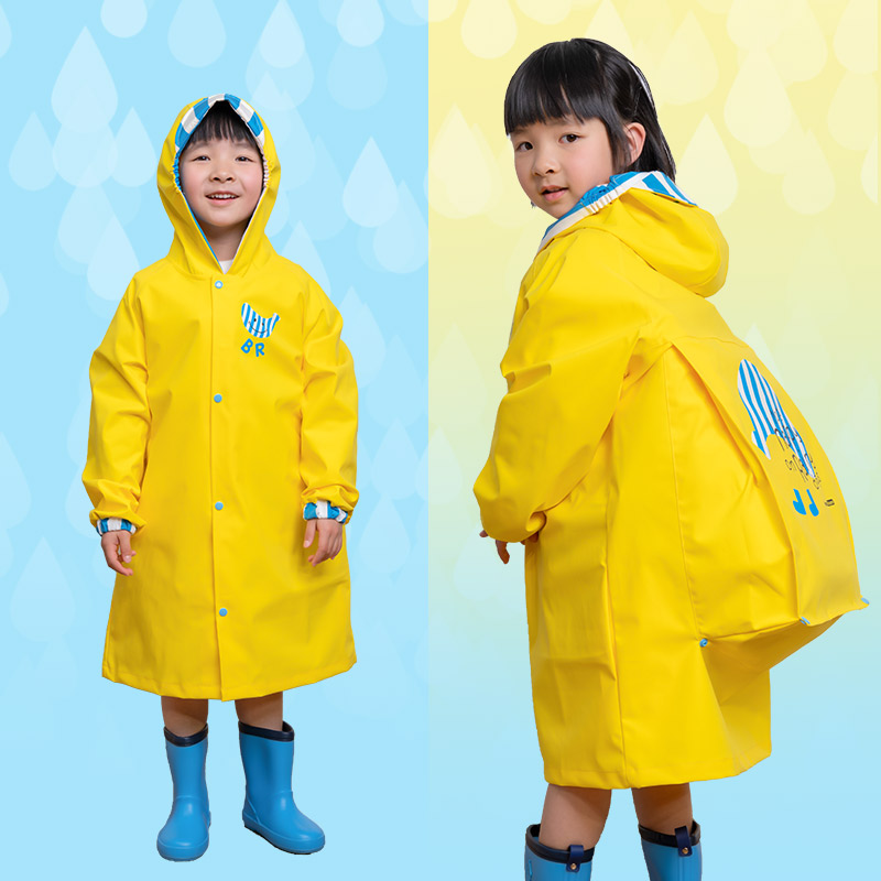 儿童雨衣幼儿园宝宝小孩学生男童女童中大童雨披雨具大书包位上学