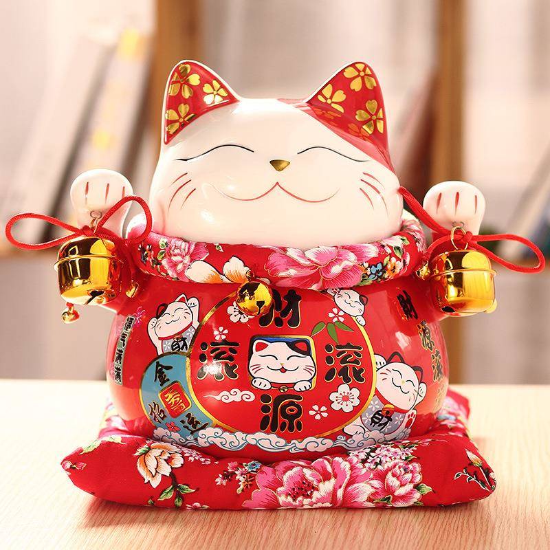 招财猫摆件0开业存钱储蓄礼品店罐铺收银饰装大小BC0071号发财猫7