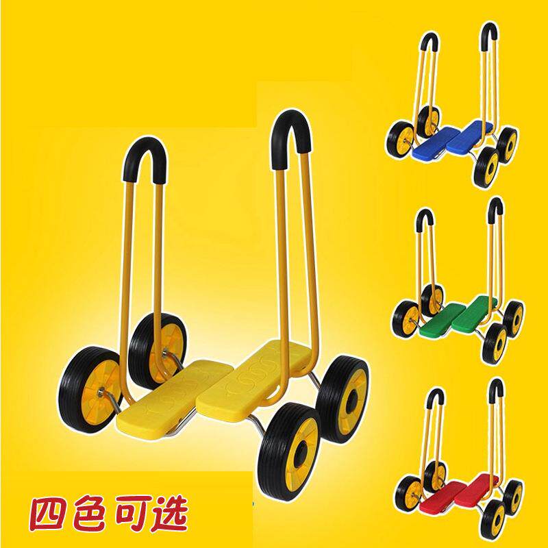 深圳平衡踩踏车幼儿园感统训练器材玩具四轮平衡脚踏车儿童健身车