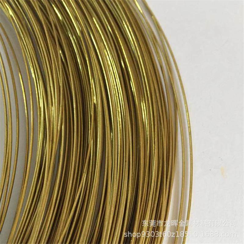 铜丝线厂家现货 手工铜线首饰线 0.2-1.0mm定型线金银本色