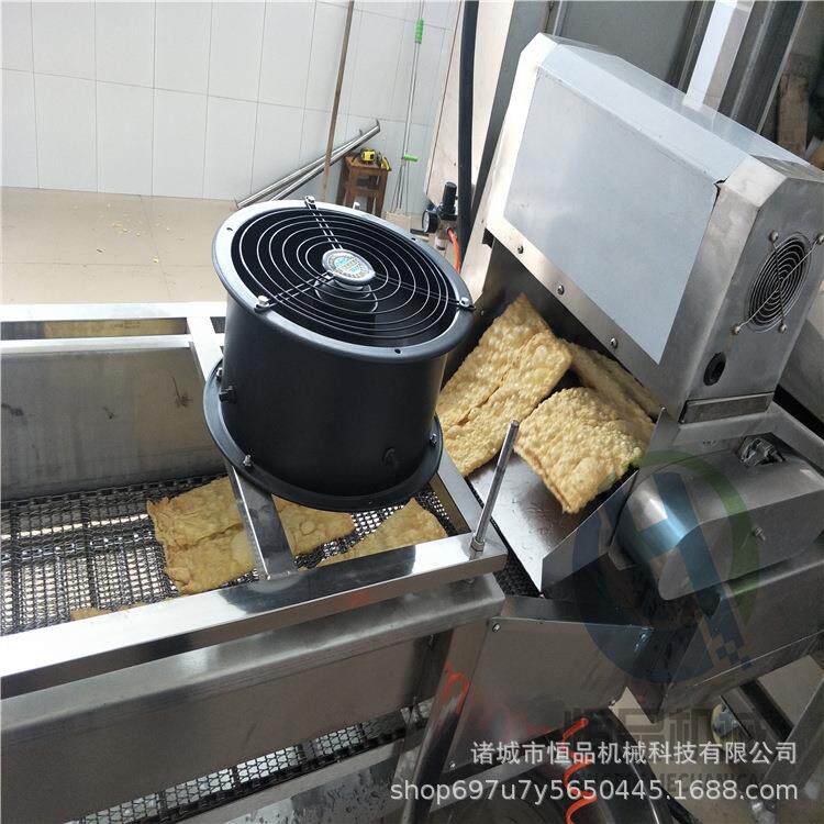 千张豆皮油炸机设备 全自动油炸流水线 豆腐皮大片腐竹油炸机