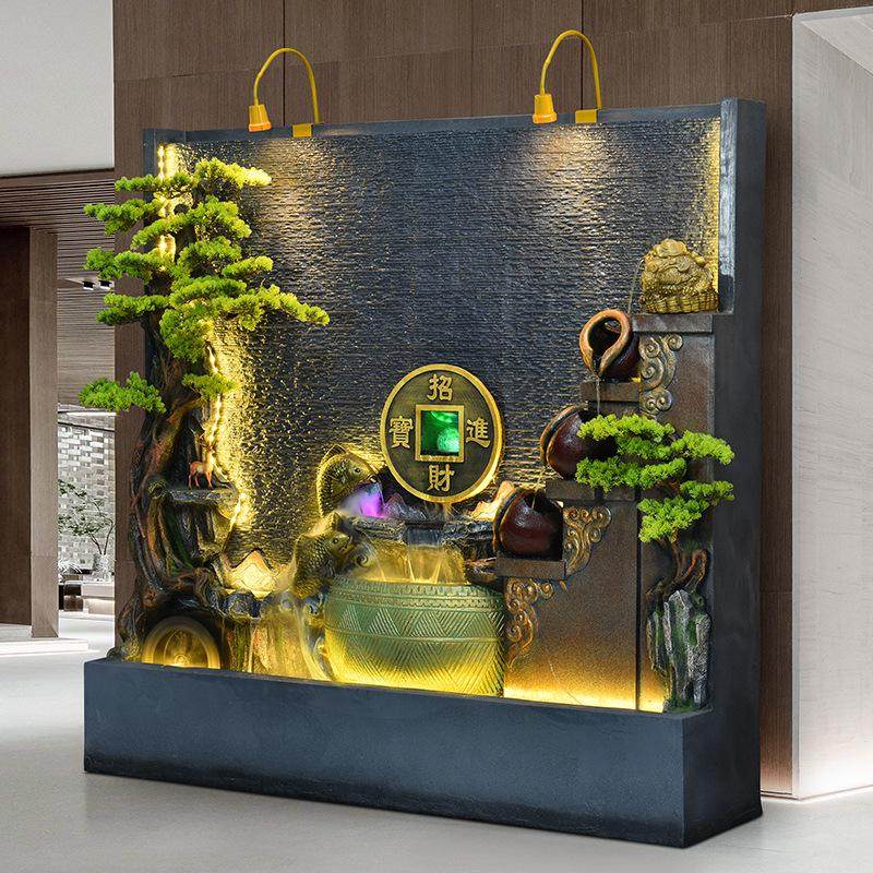 中式水幕墙流水摆件户外庭院落花园别墅地客厅鱼池水景招财装饰品,特色手工艺,其他特色工艺品,淘宝优惠券,粉丝福利购,淘宝优惠卷