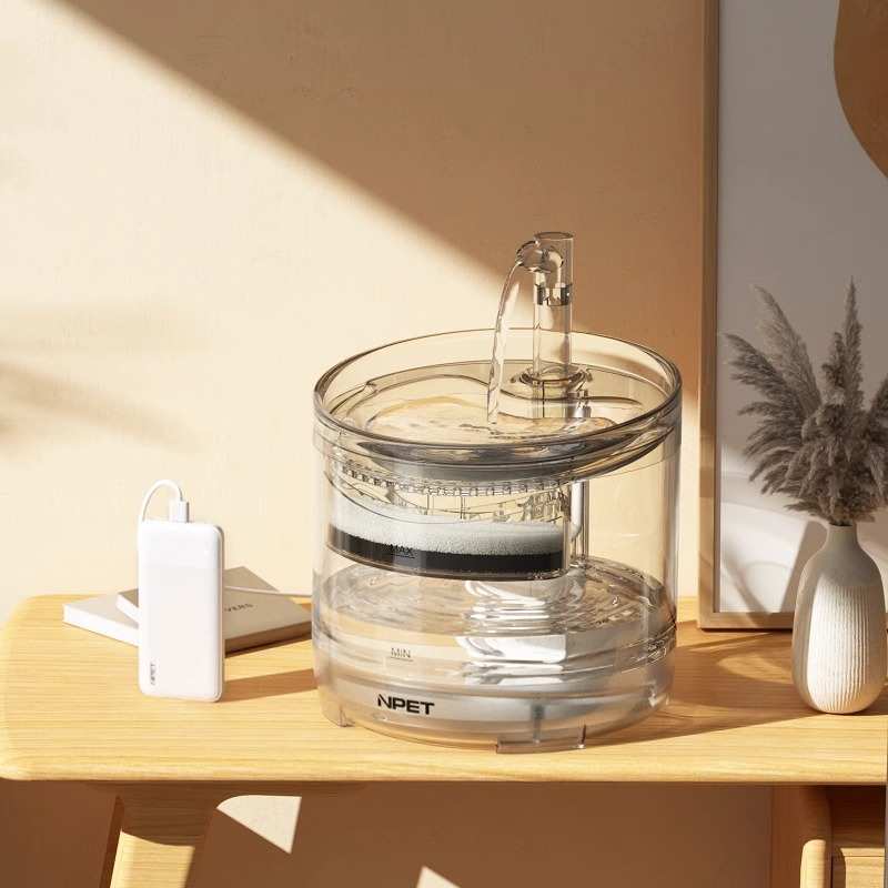 NPET猫咪饮水机自动循环宠物饮水器流动不插电智能立式喝水