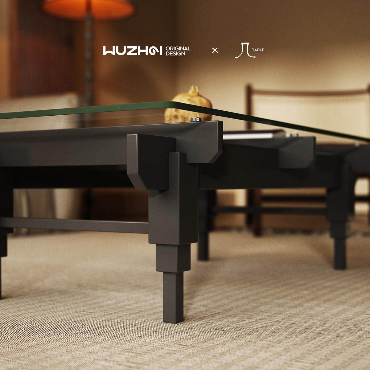 中古覆古茶几世博橡木长方形钢化玻璃客厅茶台小户型红色实木茶几